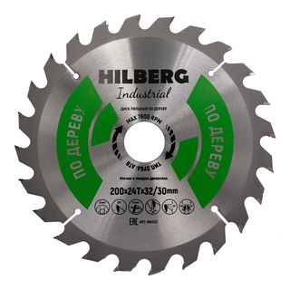 Диск пильный Hilberg Industrial Дерево 200*32/30*24Т