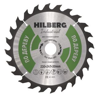Диск пильный Hilberg Industrial Дерево 230*30*24Т