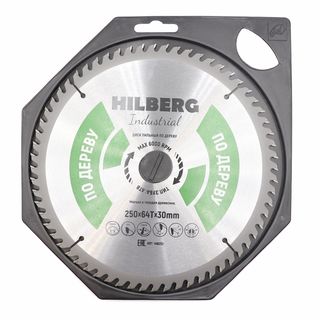 Диск пильный Hilberg Industrial Дерево 250*30*64Т