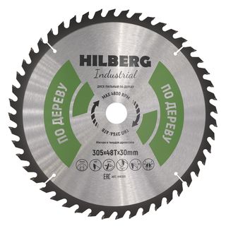 Диск пильный Hilberg Industrial Дерево 305*30*48Т