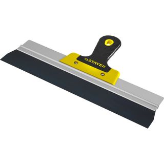 Шпатель STAYER "PROFESSIONAL" ФАСАДНЫЙ, анодированный, 2к ручка, 350мм, 10045-35