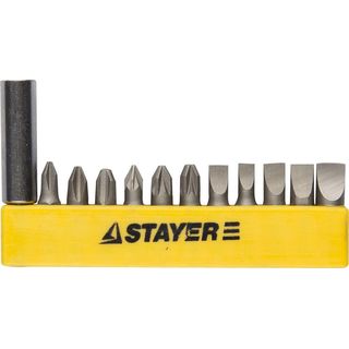 Набор STAYER Биты "MASTER" с магнитным держателем,12 предметов, 2609-H12_z01