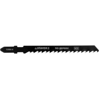 Полотна STAYER "PROFI", T144D, HCS, по дереву, хвост EU, шаг 4мм, 75мм, 2шт, 15984-4_z01