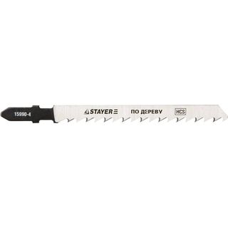 Полотна STAYER "PROFI", T101D, HCS, по дереву, хвост EU, шаг 4мм, 75мм, 2шт, 15990-4_z01