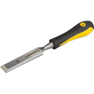 Стамеска STAYER "PROFI" с двухкомпонентной ручкой, 25мм, 18205-25