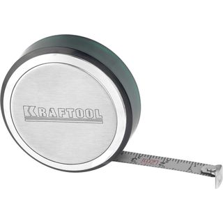 Рулетка KRAFTOOL, SuperKompakt, корпус из нержавеющей стали, 2м/8мм, 34147-02