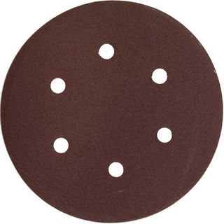 Круг шлифовальный ЗУБР "МАСТЕР", 6 отверстий, Р120, 150мм (5шт), 35566-150-120