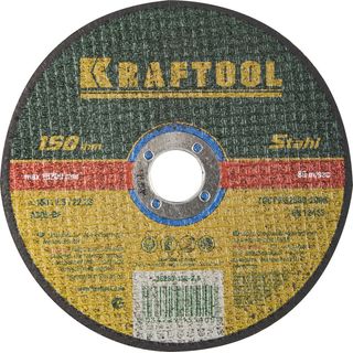 Круг отрезной по металлу, 150x2,5x22,23мм, KRAFTOOL, 36250-150-2.5
