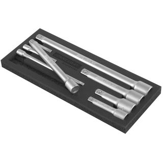 Набор удлинителей 1/4", 3/8", 1/2"DR, 50-250 мм, 8 предметов