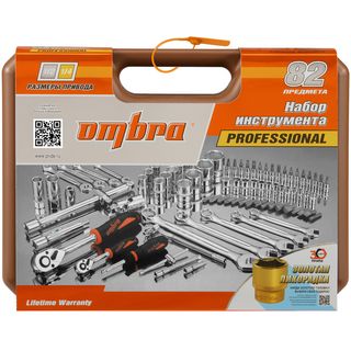 Набор инструмента универсальный 1/4", 1/2"DR, 82 предмета