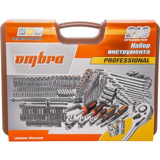 Набор инструмента универсальный 1/4", 3/8", 1/2"DR, 216 предметов