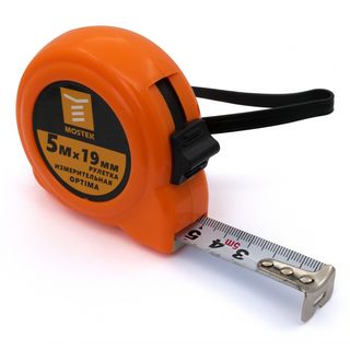 Рулетка MosTek измерительная Optima 3м х 16мм (с фиксатором) (Упаковка 6 шт)