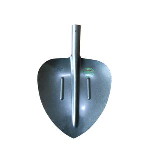 Лопата щебеночная ШРС-6С, сердце, с рёбрами жёсткости (рельсовая сталь, лакированная) (без черенка), черенок 36-40 мм (12)