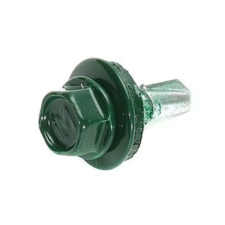 ПРОМ Саморез кровельный 5,5х19 RAL6005 зелёный мох (~ 5 000 - 6 400 шт.) (Цена за 1000 шт)