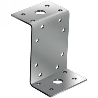 Крепежный уголок Z-образый, оцинк. 45х90х45х65х2 мм (Упаковка 10 шт.)