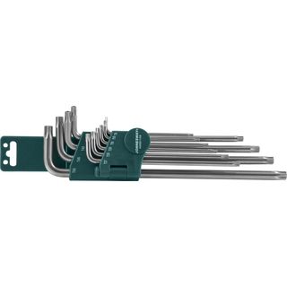 Набор ключей торцевых TORX® удлиненных с центрированным штифтом Т9-50, 10 предметов