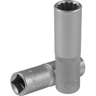 Головка торцевая глубокая 12-гранная 1/2"DR, 15 мм