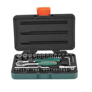 Набор головок торцевых 1/4"DR Super Tech, 41 предмет