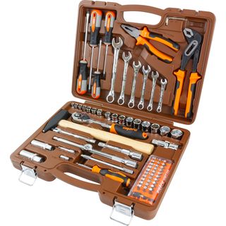 Набор инструмента универсальный 1/4", 1/2"DR, 75 предметов