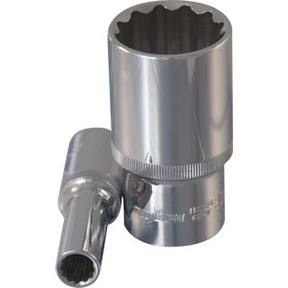 Головка торцевая глубокая 12-гранная 1/2"DR, 12 мм