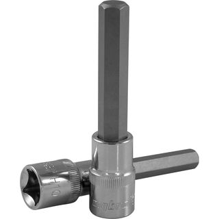 Насадка торцевая 1/2"DR с вставкой-битой шестигранной, Н9, 100 мм