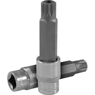 Насадка торцевая 1/2"DR с вставкой-битой TAMPERPROOF SPLINE, M16H, 100 мм
