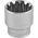 Головка торцевая SUPER TECH 1/4"DR, 13 мм,1/2",E16