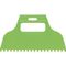 Шпатель для клея, пластмассовый, зубчатый 6 х 6 мм Сибртех 86015