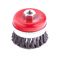 Щетка для УШМ Heavy Duty, 80 мм, М14, чашка, крученая проволока 0,5 мм Matrix 74670