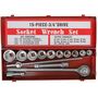 Набор: вороток (трещотка) 3/4" + головки 22-50 мм, 15 шт. FIT IT 62470