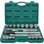 (S04H6422S) Набор головок торцевых дюймовых 3/4"DR, SAE 7/8"--2", 22 предмета