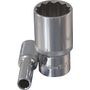 Головка торцевая глубокая 12-гранная 1/2"DR, 8 мм